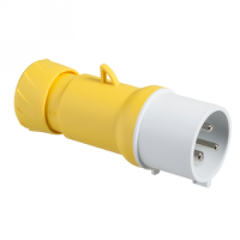 PKE16M413 - PratiKa wander plug - straight - 16 A - 2P + E - 100...130 V AC - IP44, Schneider Electric