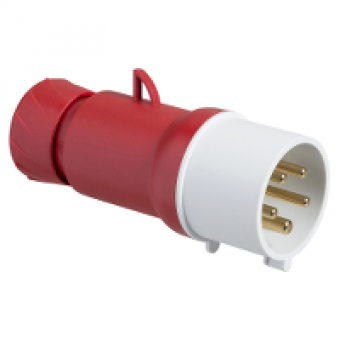 PKE16M435 - PratiKa wander plug - straight - 16 A - 3P + N + E - 380...415 V AC - IP44, Schneider Electric