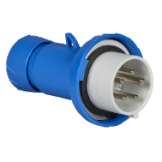 PKE16M725 - PratiKa wander plug - straight - 16 A - 3P + N + E - 200...250 V AC - IP67, Schneider Electric