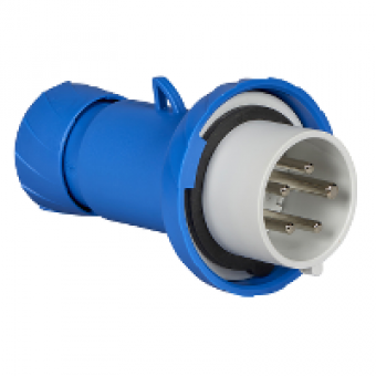 PKE16M725 - PratiKa wander plug - straight - 16 A - 3P + N + E - 200...250 V AC - IP67, Schneider Electric