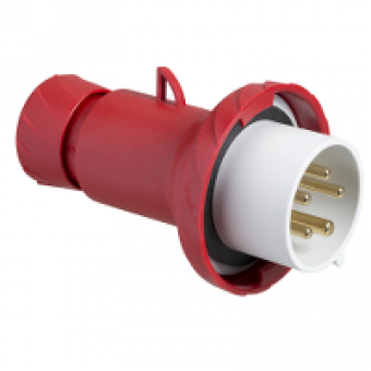 PKE16M735 - PratiKa wander plug - straight - 16 A - 3P + N + E - 380...415 V AC - IP67, Schneider Electric