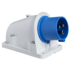PKE16W423 - PratiKa plug - screw - angled - 16A - 2P + E - 200...250 V AC - wall, Schneider Electric