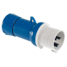 PKE32M423 - PratiKa wander plug - straight - 32 A - 2P + E - 200...250 V AC - IP44, Schneider Electric