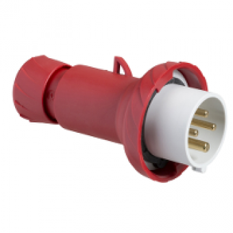 PKE32M734 - PratiKa wander plug - straight - 32 A - 3P + E - 380...415 V AC - IP67, Schneider Electric