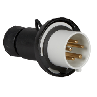 PKE32M745 - PratiKa wander plug - straight - 32 A - 3P + N + E - 480...500 V AC - IP67, Schneider Electric