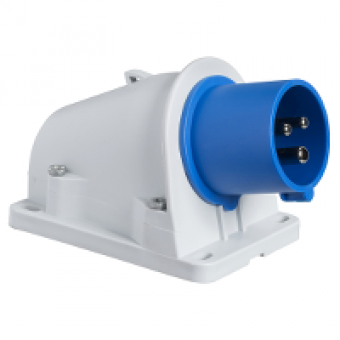 PKE32W423 - PratiKa plug - screw - angled - 32A - 2P + E - 200...250 V AC - wall, Schneider Electric