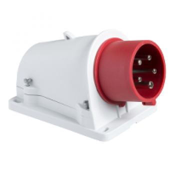 PKE32W435 - PratiKa plug - screw - angled - 32A - 3P + N + E - 380...415 V AC - wall, Schneider Electric