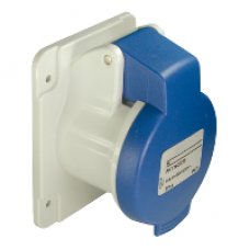 PKF16G423 - PratiKa socket - screw - straight - 16A - 2P + E - 200...250 V AC - panel, Schneider Electric