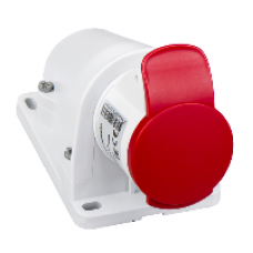 PKF16W433 - PratiKa socket - screw - angled - 16A - 2P + E - 380...415 V AC - wall, Schneider Electric
