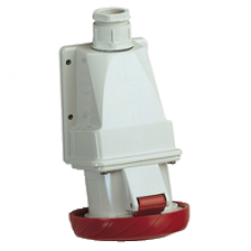 PKF16W734 - PratiKa socket - screw - angled - 16A - 3P + E - 380...415 V AC - wall, Schneider Electric