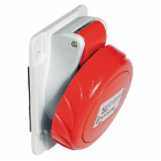 PKF32F734 - PratiKa socket - screw - angled - 32A - 3P + E - 380...415 V AC - panel, Schneider Electric