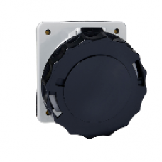 PKF32F744 - PratiKa socket - screw - angled - 32A - 3P + E - 480...500 V AC - panel, Schneider Electric