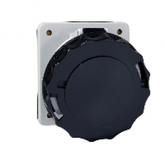 PKF32F744 - PratiKa socket - screw - angled - 32A - 3P + E - 480...500 V AC - panel, Schneider Electric