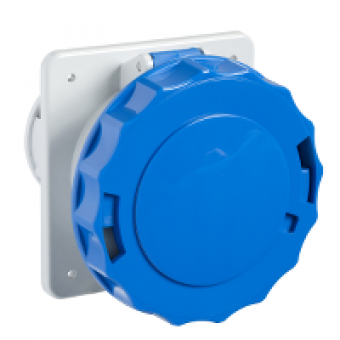 PKF32G723 - PratiKa socket - screw - straight - 32A - 2P + E - 200...250 V AC - panel, Schneider Electric