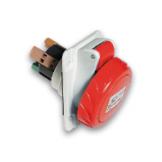 PKY32F735 - PratiKa socket - fast - angled - 32A - 3P + N + E - 380...415 V AC - panel, Schneider Electric