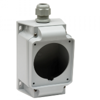 PKZ100 - PratiKa - back box - 16/32 A - 3/4/5 P - surface mounted - 90 x 100 mm - IP67, Schneider Electric