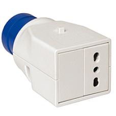 PKZA201 - PratiKa system adapter - 1 socket - Italy - 16 A - 2P+E - 220V 50/60Hz, Schneider Electric PKZA201 - PratiKa system adapter - 1 socket - Italy - 16 A - 2P+E - 220V 50/60Hz, Schneider Electric