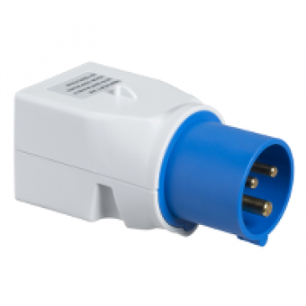 PKZA203 - PratiKa system adapter - 1 socket - German - 16 A - 2P+E - 220V 50/60Hz, Schneider Electric