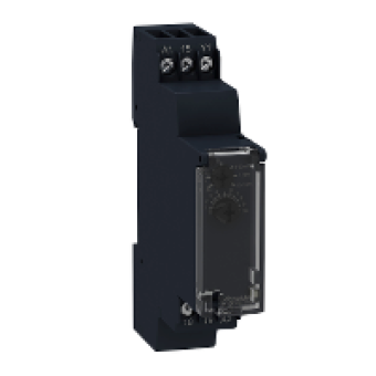 RE17LAMW - on-delay timing relay - 1 s..100 h - 24..240 V AC/DC - solid state output, Schneider Electric RE17LAMW - on-delay timing relay - 1 s..100 h - 24..240 V AC/DC - solid state output, Schneider Electric