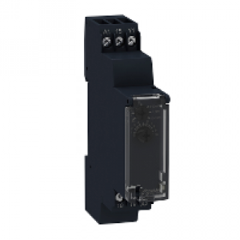 RE17LHBM - on-delay timing relay - 1 s..100 h - 24..240 V AC/DC - solid state output, Schneider Electric RE17LHBM - on-delay timing relay - 1 s..100 h - 24..240 V AC/DC - solid state output, Schneider Electric
