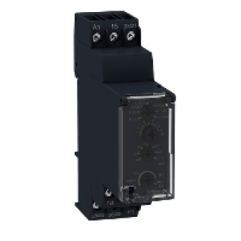 RE22R2MXMU - Multifunction Timer Relay - 24VDC/24..240 V AC - 2 C/O, Schneider Electric