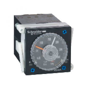 RE48AMH13MW - time delay relay 2 functions - 0.02 s..300 h - 24..240 V AC - 2 OC, Schneider Electric