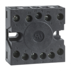 RE48ASOC11AR - IP20 socket with screw terminal connections on rear face, Schneider Electric