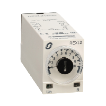 REXL2TMBD - on-delay timing relay - 0.1 s..100 h - 24 V DC - 2 OC, Schneider Electric