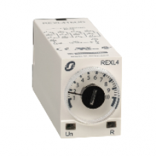 REXL4TMB7 - on-delay timing relay - 0.1 s..100 h - 24 V AC - 4 OC, Schneider Electric