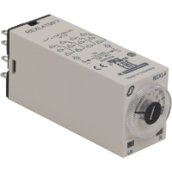 REXL4TMF7 - on-delay timing relay - 0.1 s..100 h - 120 V AC - 4 OC, Schneider Electric