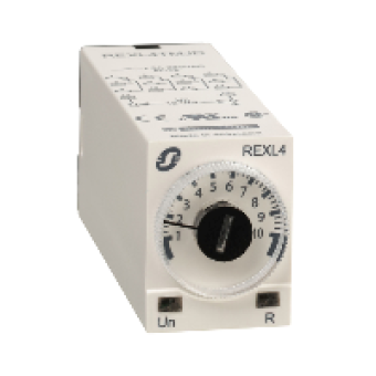 REXL4TMP7 - on-delay timing relay - 0.1 s..100 h - 230 V AC - 4 OC, Schneider Electric