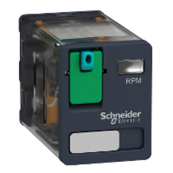 RPM21FD - power plug-in relay - Zelio RPM - 2 C/O - 110 V DC - 15 A, Schneider Electric RPM21FD - power plug-in relay - Zelio RPM - 2 C/O - 110 V DC - 15 A, Schneider Electric