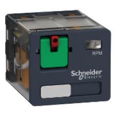 RPM31B7 - power plug-in relay - Zelio RPM - 3 C/O - 24 V AC - 15 A, Schneider Electric