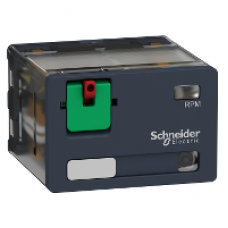 RPM42F7 - power plug-in relay - Zelio RPM - 4 C/O - 120 V AC - 15 A - with LED, Schneider Electric