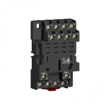 RPZF4 - socket RPZ - mixed contact - 16 A - < 250 V - screw clamp - for relay RXM4.., Schneider Electric