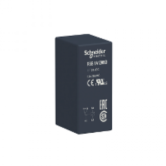 RSB1A120BD - interface plug-in relay - Zelio RSB - 1 C/O - 24 V DC - 12 A, Schneider Electric