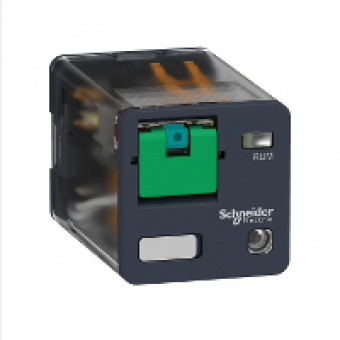 RUMF22BD - universal plug-in relay - Zelio RUM - 2 C/O - 24 V DC - 10 A - with LED, Schneider Electric