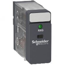 RXG13B7 - interface plug-in relay - Zelio RXG - 1 C/O standard - 24 V AC - 10 A - with LED, Schneider Electric RXG13B7 - interface plug-in relay - Zelio RXG - 1 C/O standard - 24 V AC - 10 A - with LED, Schneider Electric