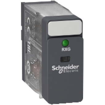 RXG13JD - interface plug-in relay - Zelio RXG - 1 C/O standard - 12 V DC - 10 A - with LED, Schneider Electric RXG13JD - interface plug-in relay - Zelio RXG - 1 C/O standard - 12 V DC - 10 A - with LED, Schneider Electric