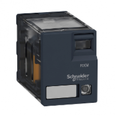 RXM4AB3B7 - Miniature Plug-in relay - Zelio RXM 4 C/O 24 V AC 6 A with LED, Schneider Electric