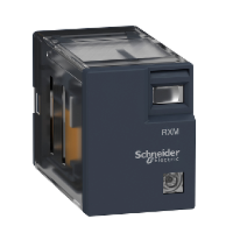 RXM4LB2BD - miniature plug-in relay - Zelio RXM4L - 4 C/O - 24 V DC - 3 A - with LED, Schneider Electric
