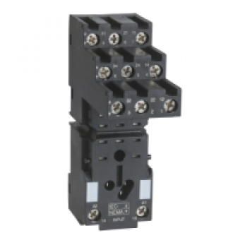 RXZE2S111M - socket RXZ - separate contact - 10 A - < 250 V - connector - for relay RXM3.., Schneider Electric