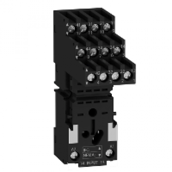 RXZE2S114M - socket RXZ - separate contact - 10 A - < 250 V - connector - for relay RXM4.., Schneider Electric