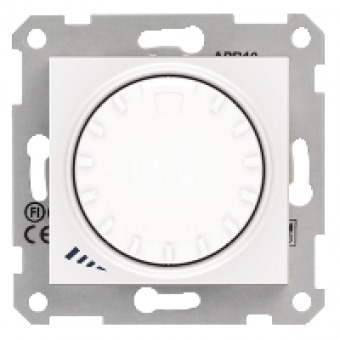 SDN2200921 - Sedna - rotary pushbutton dimmer - 1000VA without frame white, Schneider Electric