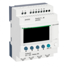 SR2A101BD - compact smart relay Zelio Logic - 10 I O - 24 V DC - no clock - display, Schneider Electric