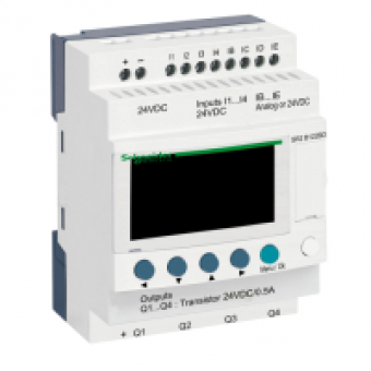 SR2B122BD - compact smart relay Zelio Logic - 12 I O - 24 V DC - clock - display, Schneider Electric SR2B122BD - compact smart relay Zelio Logic - 12 I O - 24 V DC - clock - display, Schneider Electric