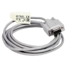 SR2CBL01 - SUB-D 9-pin PC connecting cable - for smart relay Zelio Logic - 3 m, Schneider Electric