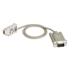 SR2CBL07 - SUB-D 9-pin modem connecting cable - for smart relay Zelio Logic - 0.5 m, Schneider Electric