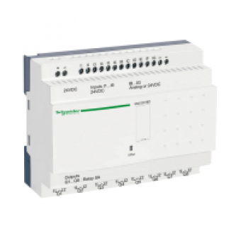 SR2E201BD - compact smart relay Zelio Logic - 20 I O - 24 V DC - clock - no display, Schneider Electric SR2E201BD - compact smart relay Zelio Logic - 20 I O - 24 V DC - clock - no display, Schneider Electric