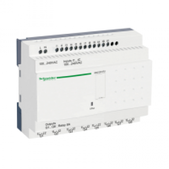 SR2E201FU - compact smart relay Zelio Logic - 20 I O - 100..240 V AC - clock - no display, Schneider Electric SR2E201FU - compact smart relay Zelio Logic - 20 I O - 100..240 V AC - clock - no display, Schneider Electric